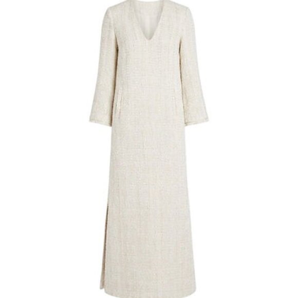 BORGO DE NOR Cream Eponine Tweed Dress UK Size 16/US L - NWT Retail $995 - Picture 6 of 6